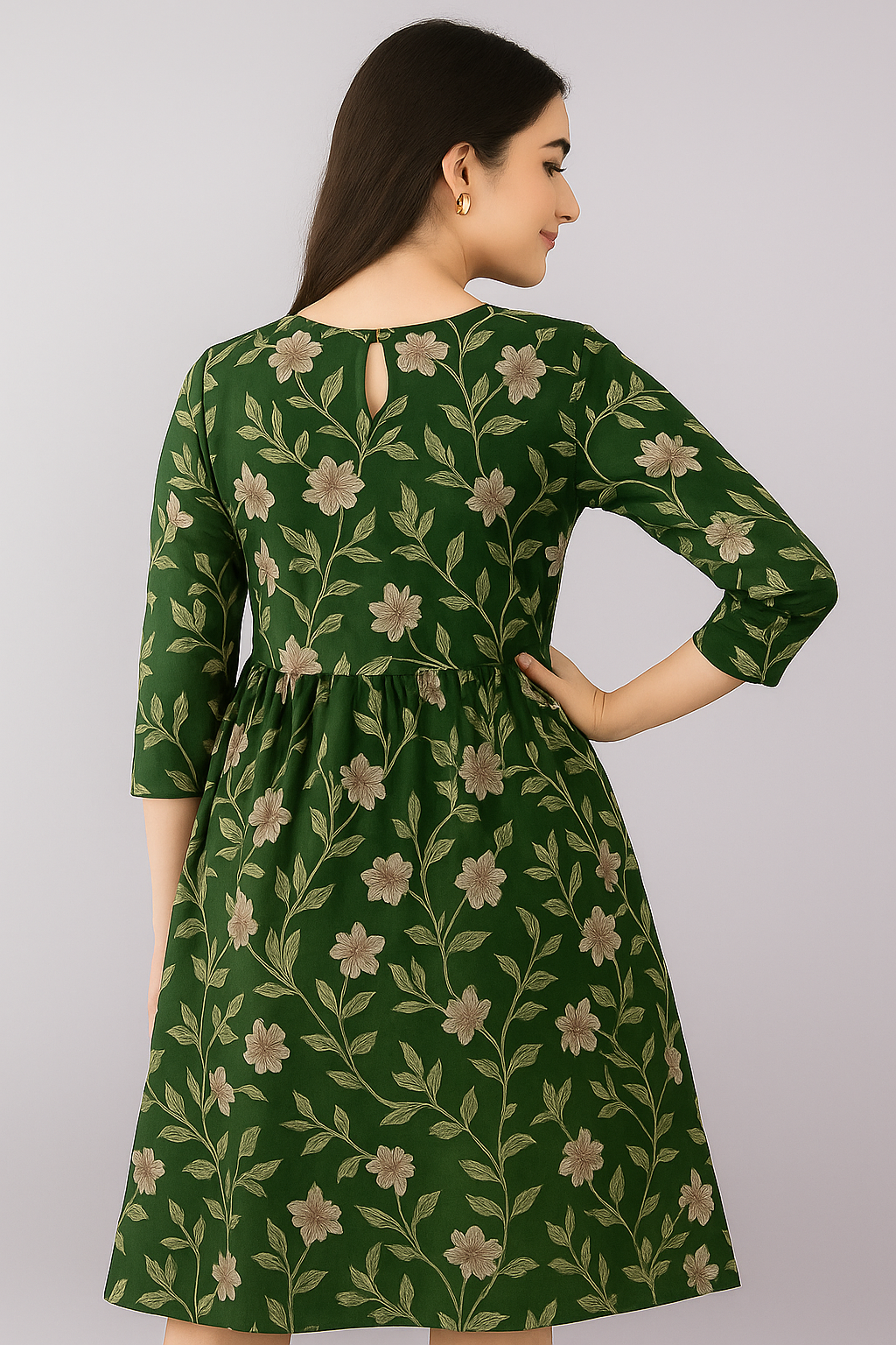 Women's Kurti - Dark Green